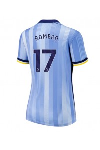 Tottenham Hotspur Cristian Romero #17 Fotballdrakt Borte Klær Dame 2024-25 Korte ermer